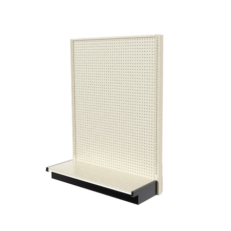 Lozier Gondola Single Sided Add-on, Platinum Off-White, 48W x 60H x 19D P469U-AD